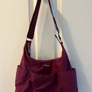 Baggallini Purple and Orange Crossbody Bag